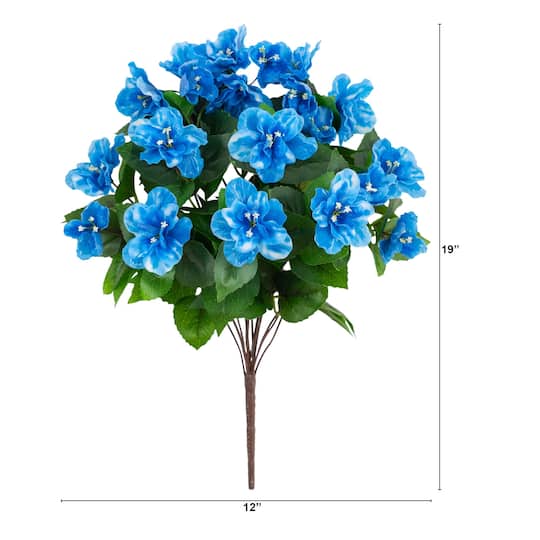 19" UV Resistant Artificial Azalea Bushes